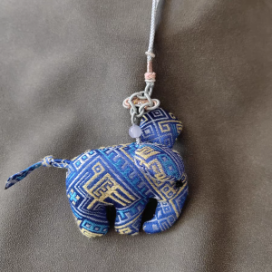 Ethno Brocade Elephant Decorations